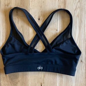 ALO Yoga size small sports bra with mesh detailing